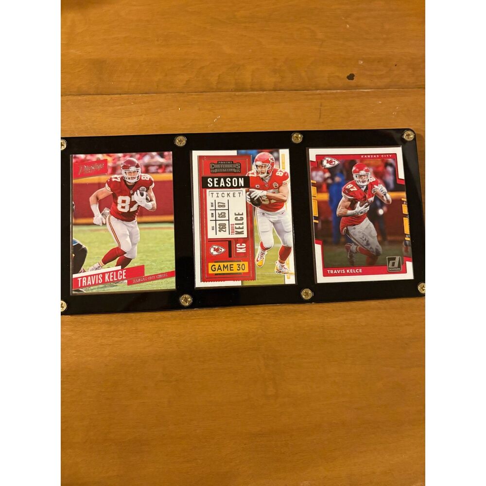 Travis Kelce Kansas City Chiefs Display 2017 Donruss & Prestige 2020 Contenders